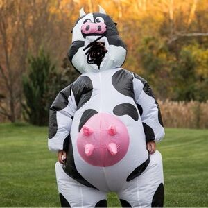 Inflatable Cow Costume Adult Halloween One Size